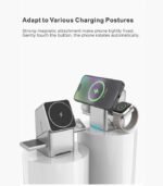 All-in-One Magnetic Wireless Charger I Magnetic Auto-Rotate Charging Stand - Image 2