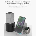 All-in-One Magnetic Wireless Charger I Magnetic Auto-Rotate Charging Stand
