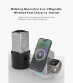 All-in-One Magnetic Wireless Charger I Magnetic Auto-Rotate Charging Stand