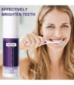 Purple Teeth Whitening Toothpaste Remove Plaque Stains Cleaning Oral Hygiene Dental Bleach Tools - Image 8